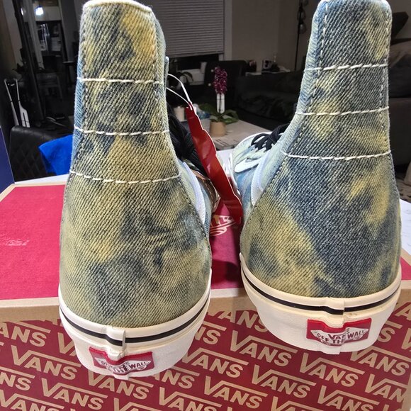 Vans Sk8-Hi Tapered Olive Denim Embroidery Skull Men's Size 12 BRAND NEW - Picture 6 of 12